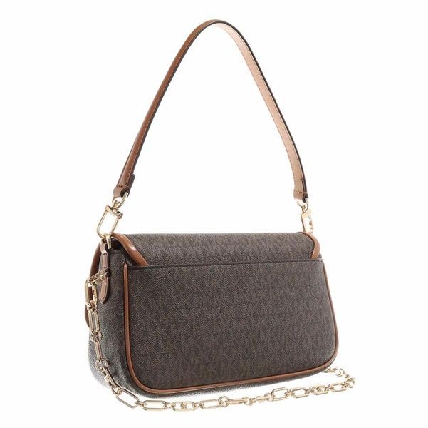 Сумка женская кожаная Michael Kors Parker Medium Leather коричневая (0037) 196163506555 фото