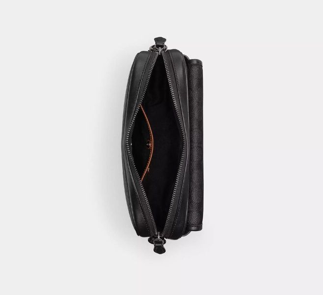 Сумка Charter Flap Crossbody Bag 24 In Signature Canvas чорна 195031356704 фото