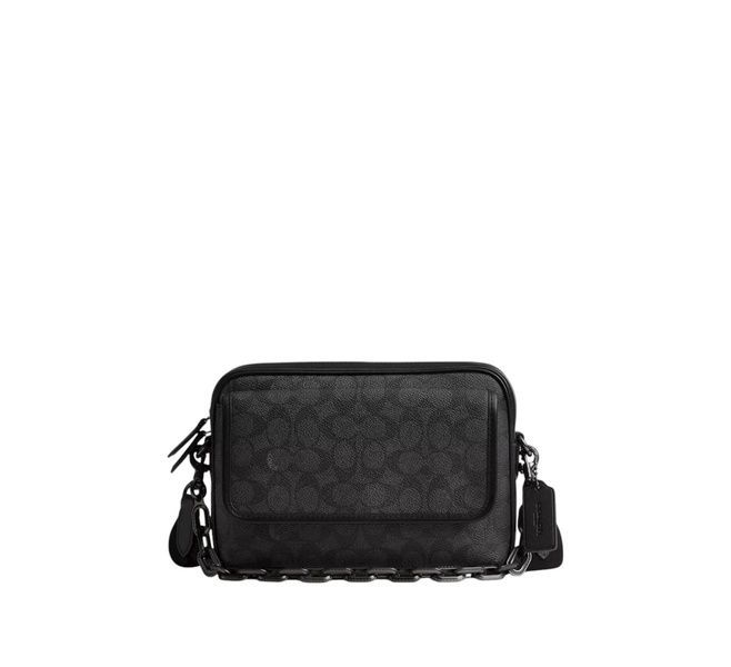 Сумка Charter Flap Crossbody Bag 24 In Signature Canvas чорна 195031356704 фото