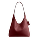 Женская кожаная сумка Coach Brooklyn Shoulder Bag 28 Dark Ruby CU068-Brass/Dark Ruby фото 1