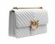 Сумка кросс-боди женская кожаная Pinko Classic Love Bag One Chevron Белая 74455323 фото 2