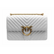 Сумка кросс-боди женская кожаная Pinko Classic Love Bag One Chevron Белая 74455323 фото 1