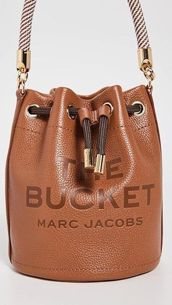 Сумка Marc Jacobs The Leather Bucket коричневая 1030 фото