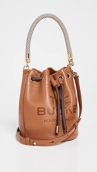Сумка Marc Jacobs The Leather Bucket коричневая 1030 фото