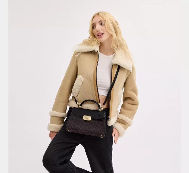 Сумка Coach Eliza Top Handle Bag In Signature Canvas 196395538645 фото