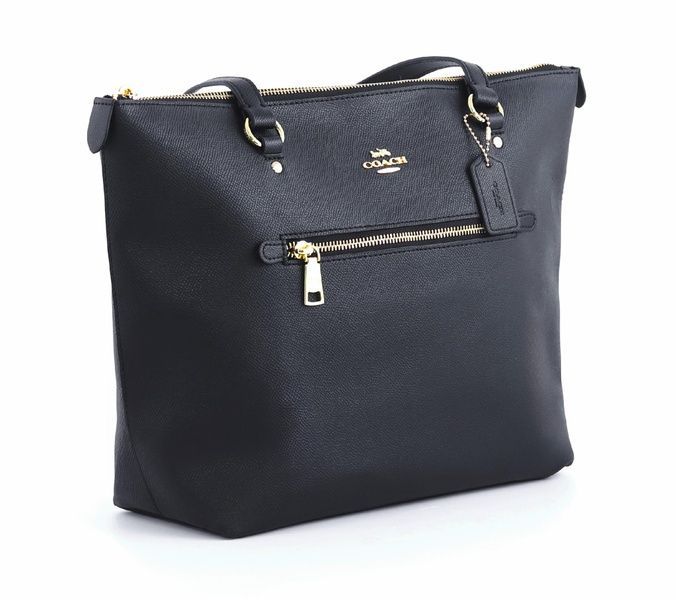 Сумка жіноча шкіряна Coach Tote Gallery Tote Black 193971357614 фото