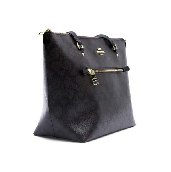 Сумка жіноча шкіряна Coach Tote Gallery Tote Brown 193971357454 фото