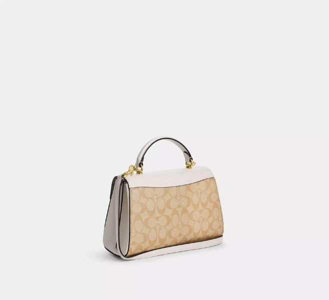 Сумка Coach Eliza Top Handle In Signature Canvas 196395538652 фото