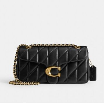 Сумка Tabby Shoulder Bag 26 With Pillow Quilting Gold/Black b298 фото