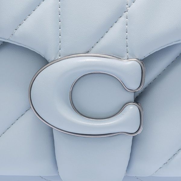 Кожаная женская сумка COACH Tabby Shoulder Bag 26 Quilted голубая 195031264290 фото