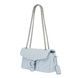 Кожаная женская сумка COACH Tabby Shoulder Bag 26 Quilted голубая 195031264290 фото 2