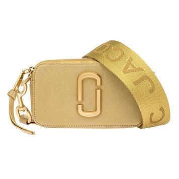 Сумка-клатч женская кожаная через плечо Marc Jacobs The Snapshot Gold (0109) 191267653518 фото
