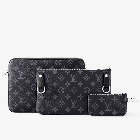 Купить Сумка мужская Louis Vuitton Trio Messenger Monogram Eclipse