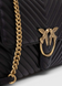 Женская сумка Pinko Big Lady Love Bag Puff Chevron, черная b130818 фото 3
