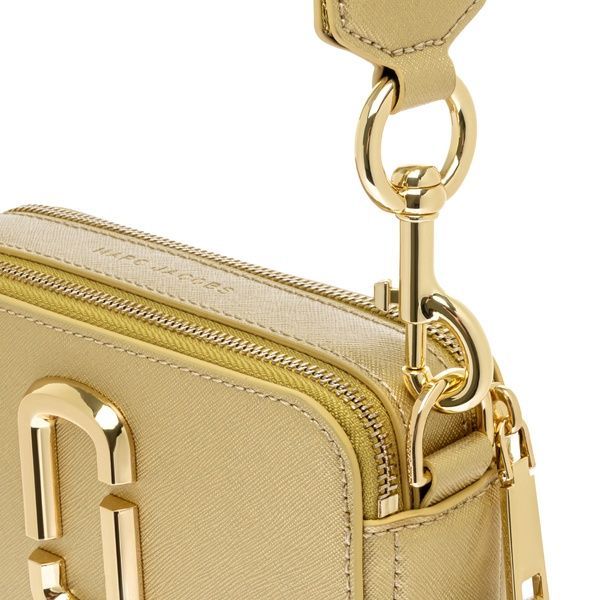 Сумка-клатч женская кожаная через плечо Marc Jacobs The Snapshot Gold (0109) 191267653518 фото