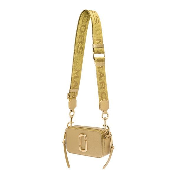 Сумка-клатч женская кожаная через плечо Marc Jacobs The Snapshot Gold (0109) 191267653518 фото