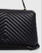 Женская сумка Pinko Big Lady Love Bag Puff Chevron, черная b130818 фото 5