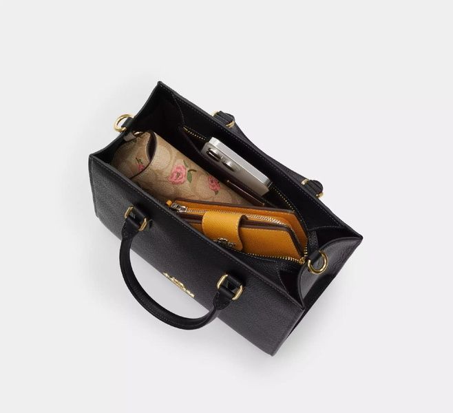 Сумка Coach Maggie Small Tote Bag In Blocked Signature Canvas 196395659067 фото