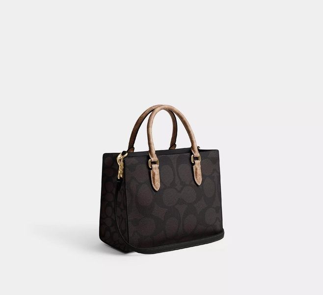 Сумка Coach Maggie Small Tote Bag In Blocked Signature Canvas 196395659067 фото