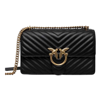 Женская кожаная сумка Pinko Love One Classic Shoulder Bag черная 1183 фото