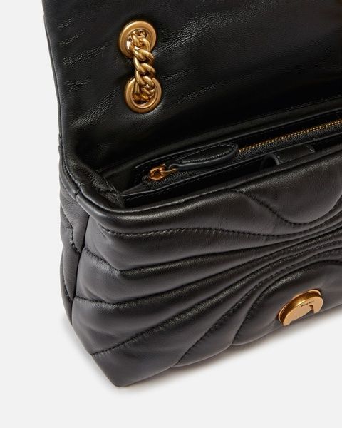 Женская кожаная сумка Pinko Mini Love Bag Puff Butterfly, черная b130819 фото