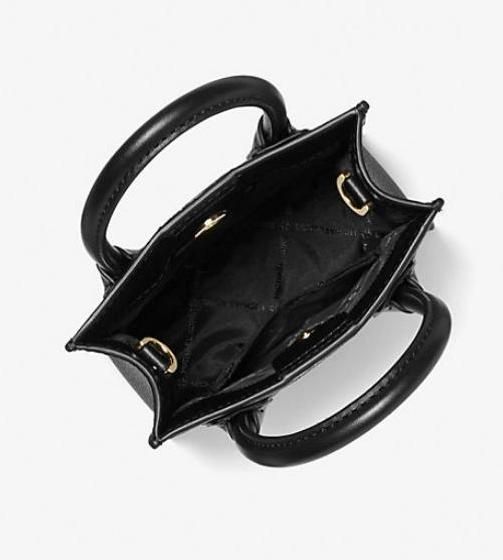 Сумка Michael Kors Mercer Extra-Small Logo and Leather черная 1111 фото