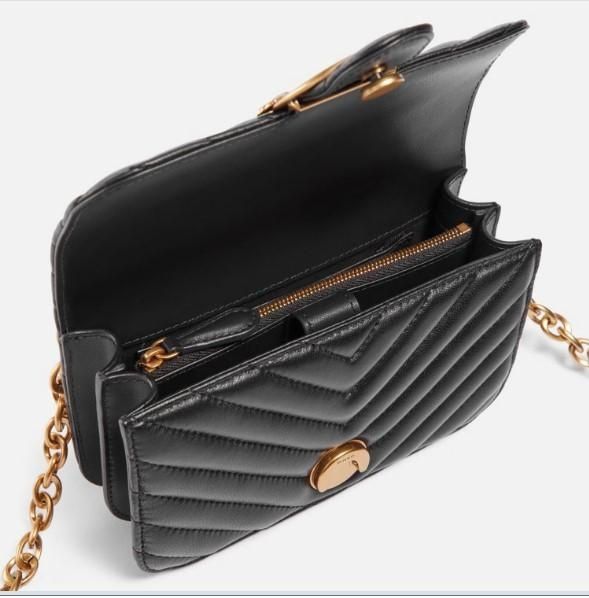 Женская кожаная сумка Pinko Love One Classic Shoulder Bag черная 1183 фото