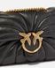 Женская кожаная сумка Pinko Mini Love Bag Puff Butterfly, черная b130819 фото 3