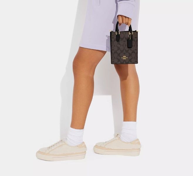 Сумка Coach Mini Tote In Signature Canvas 195031937231 фото