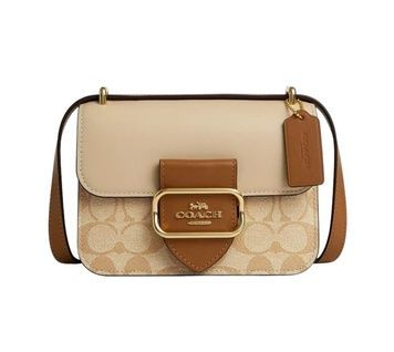 Сумка Coach Morgan Square Crossbody Bag In Blocked Signature Canvas 196395286393 фото