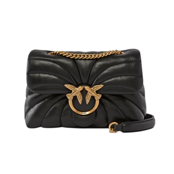 Женская кожаная сумка Pinko Love Bag Puff Butterfly Big, черная b130820 фото