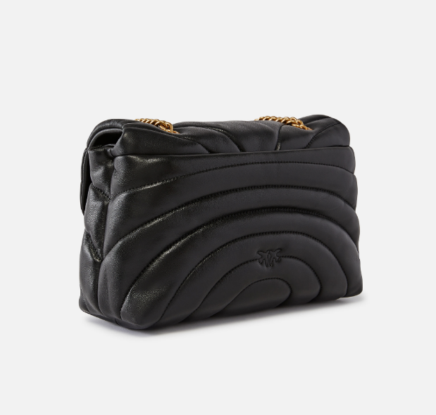 Женская кожаная сумка Pinko Love Bag Puff Butterfly Big, черная b130820 фото