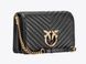 Сумка Pinko Classic Love Bag Click Chevron чёрная 1035 фото 3