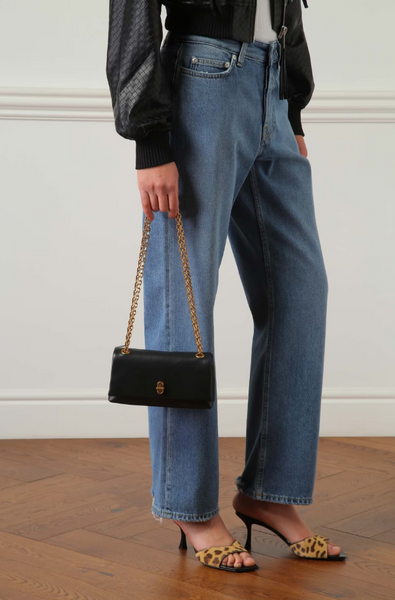 Женская кожаная сумка Marc Jacobs The Dual Chain Wallet, чёрная 196611267984 фото