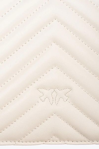 Сумка Pinko Classic Love Bag One Chevron белая 1032 фото