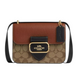 Сумка Coach Morgan Square Crossbody Bag In Blocked Signature Canvas коричневая 195031994654 фото 1