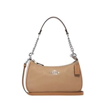Сумка Coach Teri Shoulder Bag In Colorblock Gold/Sandy Beige Multi 195031871832 фото