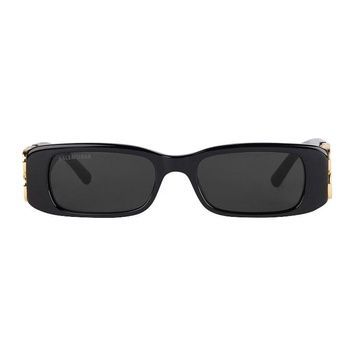 Солнцезащитные очки Balenciaga Dynasty Rectangle Sunglasses Black 1138 фото