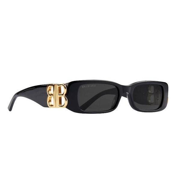 Солнцезащитные очки Balenciaga Dynasty Rectangle Sunglasses Black 1138 фото