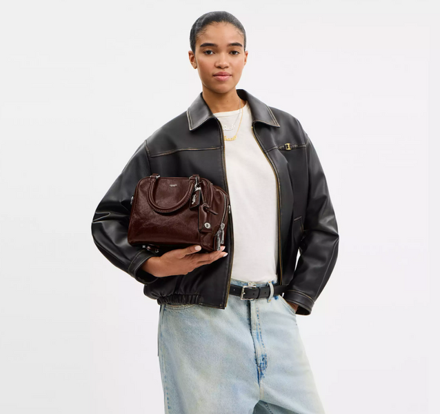 Женская кожаная сумка Coach Cube Rogue Bag 20 Lh/Maple CBH04-LH/Maple фото