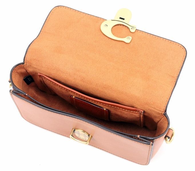 Сумка жіноча через плече Coach Studio Baguette коричнева 195031682285 фото