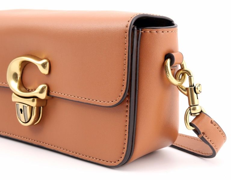 Сумка жіноча через плече Coach Studio Baguette коричнева 195031682285 фото