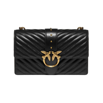 Сумка Pinko Love Classic Icon V Quilted Shoulder Bag черная 1031 фото