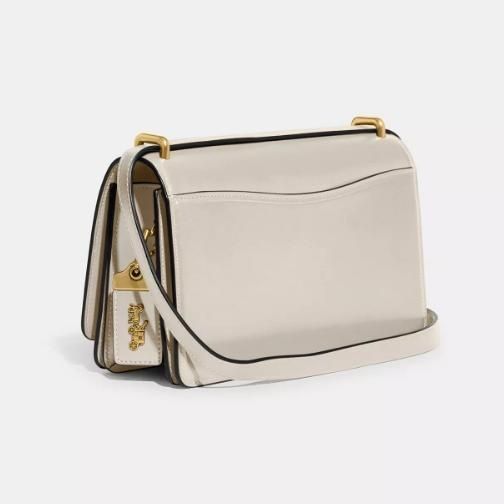 Сумка шкіряна Coach Bandit Shoulder Bag Brass/Ivory 195031911453 фото