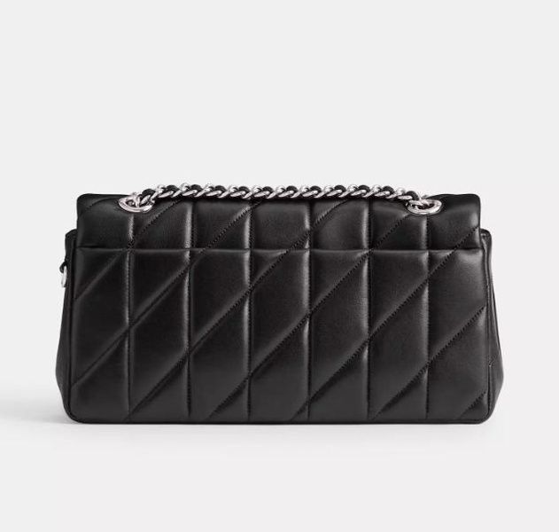 Сумка Coach Tabby Shoulder Bag 26 With Pillow Quilting Silver/Black 195031262173 фото