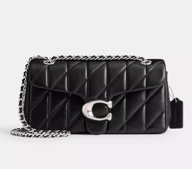 Сумка Coach Tabby Shoulder Bag 26 With Pillow Quilting Silver/Black 195031262173 фото