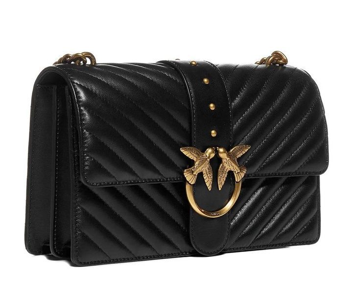 Сумка Pinko Love Classic Icon V Quilted Shoulder Bag черная 1031 фото