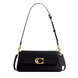 Женская кожаная сумка Coach Jet Shoulder Bag Brass/Black 193971551630 фото 1