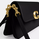 Женская кожаная сумка Coach Jet Shoulder Bag Brass/Black 193971551630 фото 7