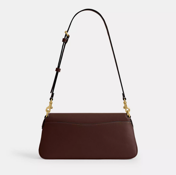 Женская кожаная сумка Coach Jet Shoulder Bag Brass/Maple 193971551685 фото